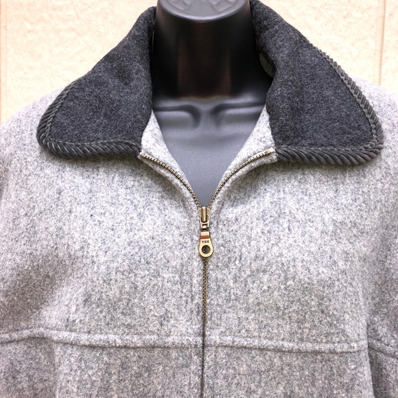 Vintage St. John’s Bay | Gray Wool Blend Coat | 10 - Picture 3 of 12